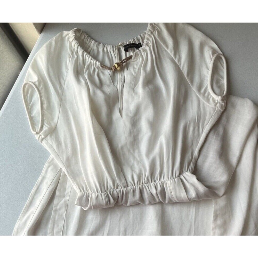 Vix Paula Hermanny Maxi Resort Wear Dress Off White Size 0 US France Size 34